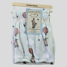 Pooh Bear Collection Winnie the Pooh Green Lovey Plush Baby Blanket Pink Balloon