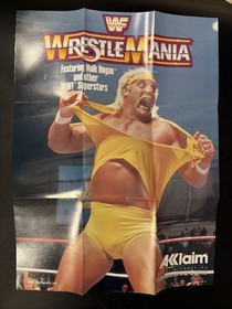 WWF WRESTLEMANIA ACCLAIM MASTERS OF THE GAME NINTENDO NES GAME POSTER 1988