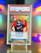 Juan Soto 1995 Auto /10 Orange Refractor  PSA 9 2022 Finest Flashbacks Mets 🍊