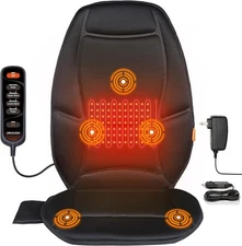 Back Massager for Chair, Vibration Massage Seat Cushion, Heated Seat Cover for L