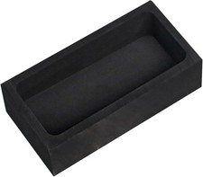 1kg Graphite Ingot Mold for Metal Melt Refining Casting Gold Silver Copper Bar