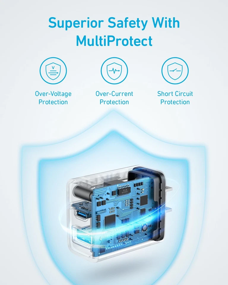 Cargador Anker iPhone 16, Paquete de 2 Bloque Cargador USB C Carga Rápida para iPhone 16+ Foto 4 de 4