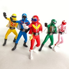 Bandai HG Himitsu Sentai Goranger Mini Figure 5pcs Set 1998 Japan power ranger