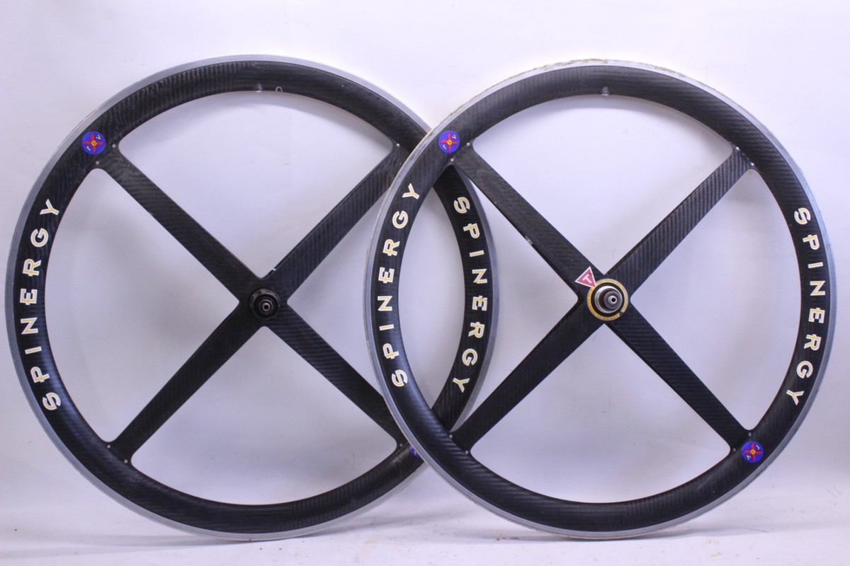 Vintage Spinergy Rev X Tubular 700c Carbon Aero Wheelset QR 100