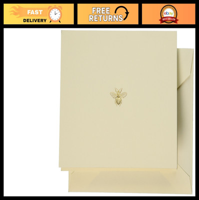 Hand Engraved Bee Note Cards - Elegant Stationery for All Occasions, 20 Pack
