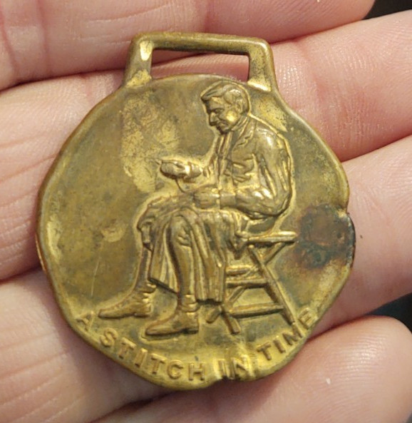 Antique Advertising Pocket Watch Fob A.E. Anderson Tailors Chicago