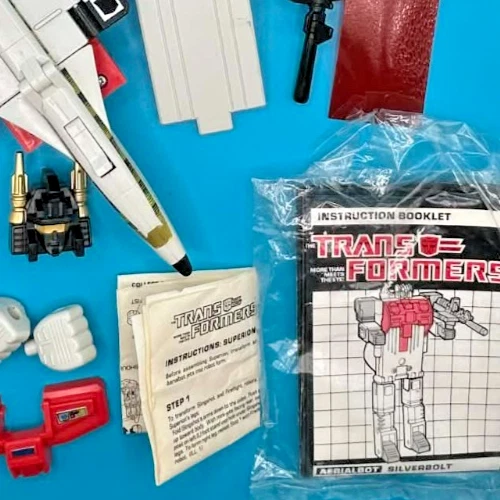 Boneco Hasbro Silverbolt com CAIXA 100% completo 1986 vintage G1 Transformers - Imagem 4 de 4
