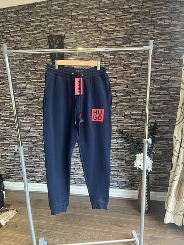 Hugo Boss Sudadera con Capucha y Joggers Chándal Completo Azul Marino Talla Pequeña - Imagen 9 de 13