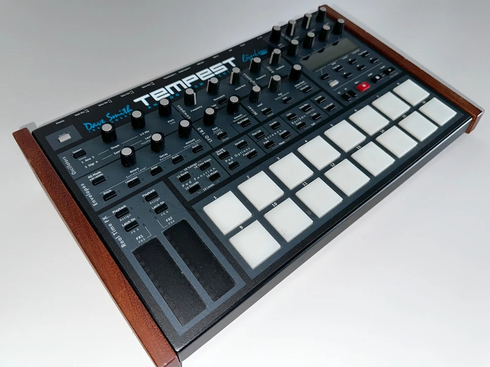 Dave Smith Instruments Tempest 6-Voice Drum Machine – Black with Wood  - Image 2 of 4