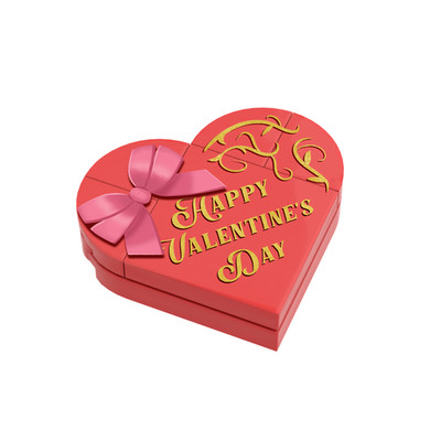 Heart Box of Chocolates - Valentine's Day - Custom Printed - Minifig Accessory
