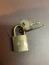 ST Dupont Keychain Keyring FOB Lock Padlock 3061 $85 MSRP New (no box)