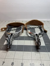 Vintage Kids Western Cowboy Spurs Child’s Metal Leather Straps