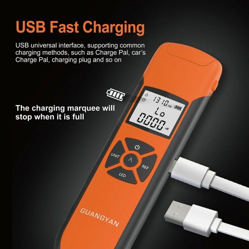 Lightweight Fiber Optical Power Meter High Accuracy Rechargeable 70~+10dBm - Afbeelding 23 van 35