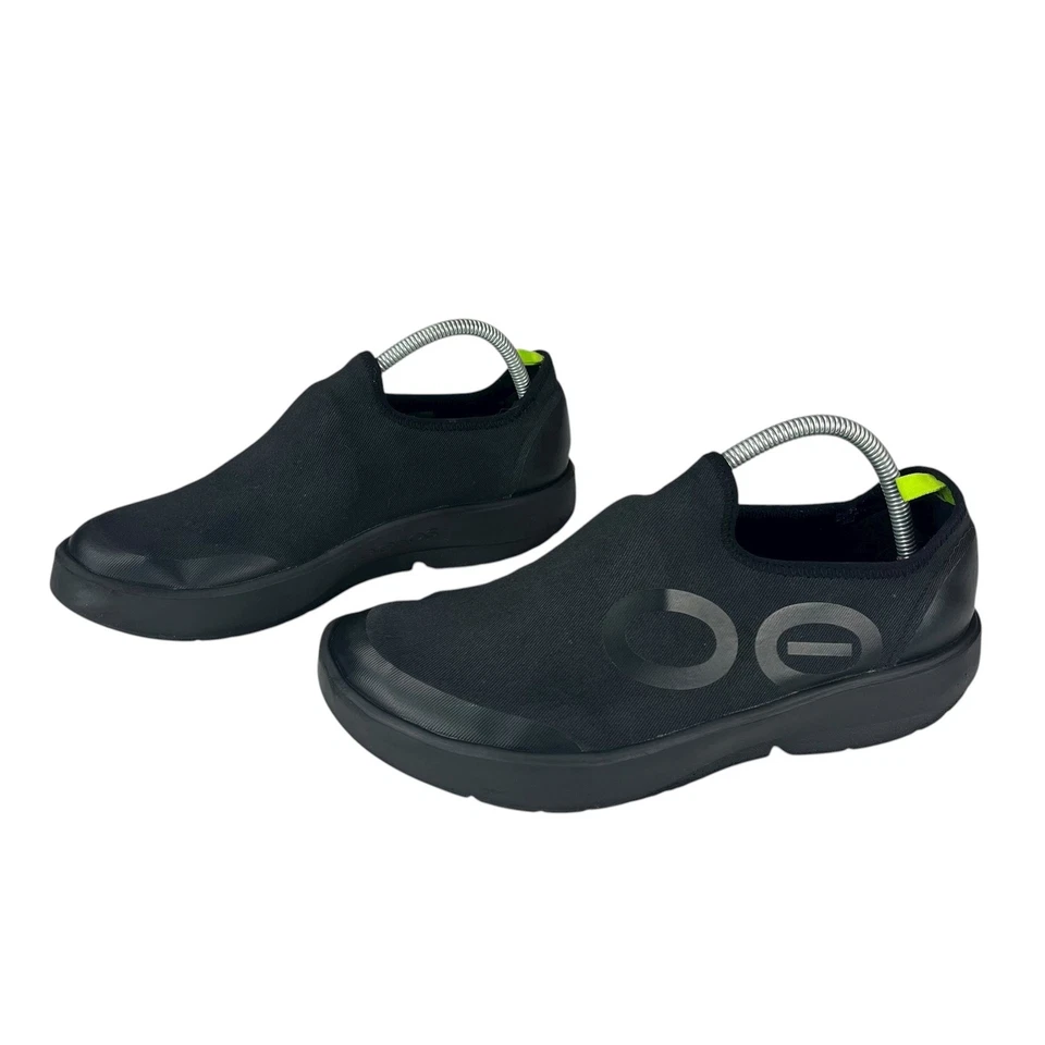 OOFOS OOmg eeZee Low Black Slip-On Shoes Recovery Comfort Sneakers Mens 10 EU 43 - Image 4 of 4