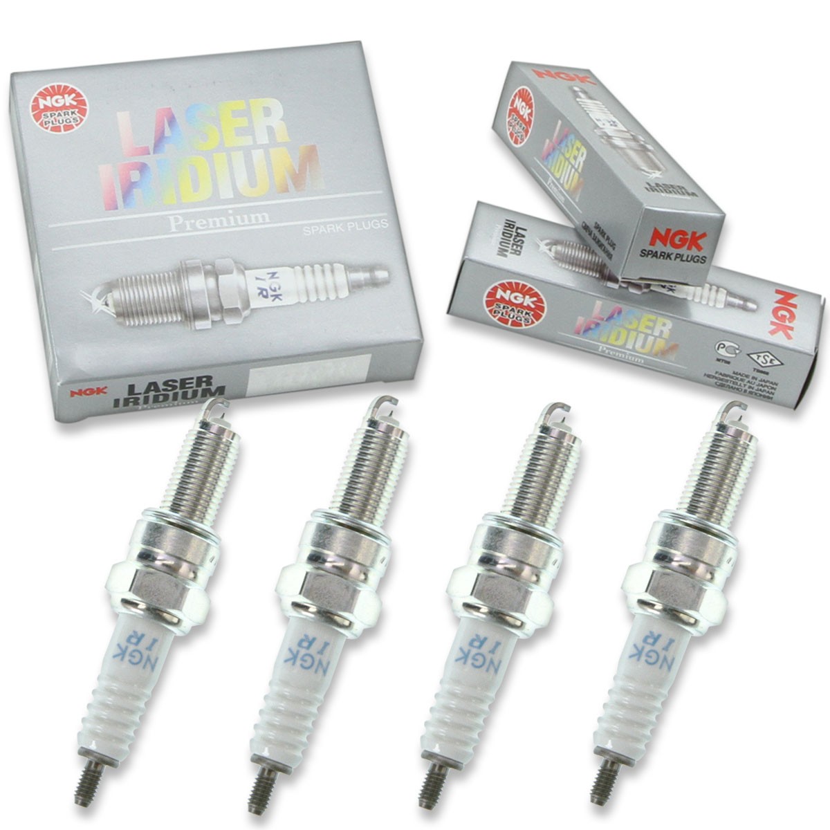 4pcs 11-13 Honda CBR250R ABS NGK Laser Iridium Spark Plugs 249cc 15ci Kit fe