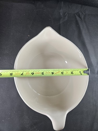 Vtg McCoy #129 Mixing Batter Bowl Spout 2 Qt Pink Blue Stripe Country Farmhouse - Picture 10 of 12