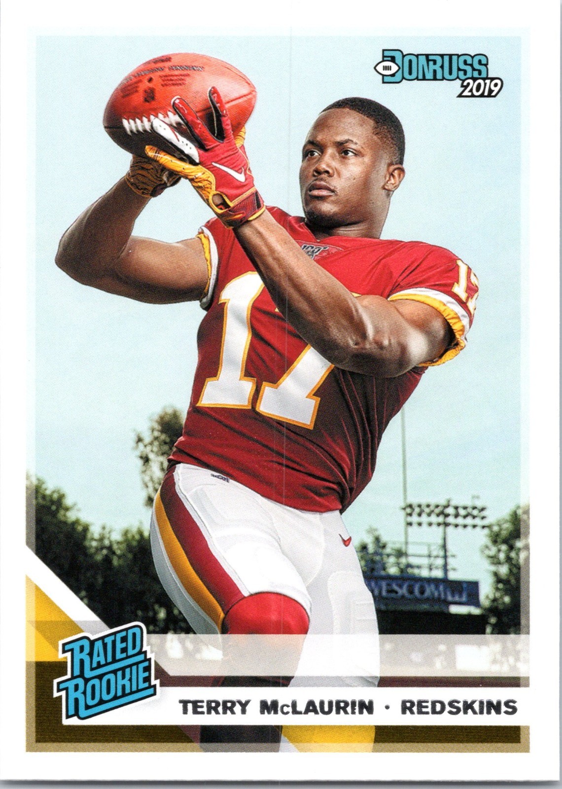 2019 Donruss Terry McLaurin RC #329 Base Commanders Redskins Rated Rookie