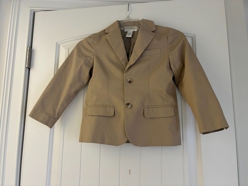 Preowned Janie & Jack Boy's Size 5T Tan Blazer
