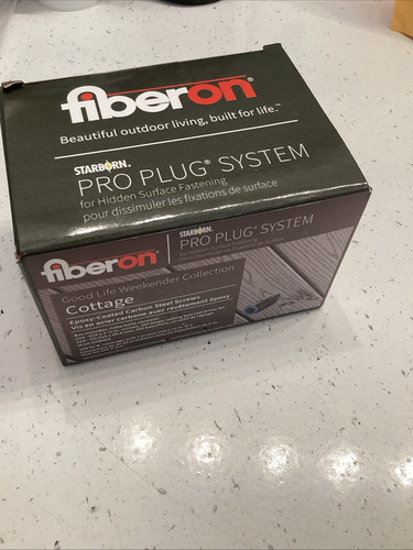 Fiberon Pro Plug System Fissaggio Superficie Nascoste Cottage Spine Viti - Foto 1 di 2