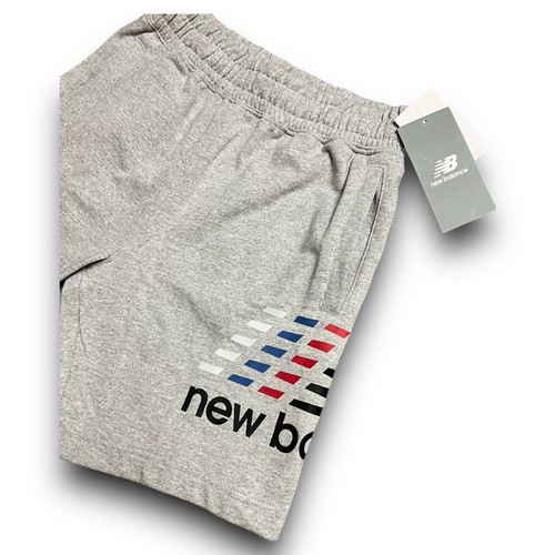 New Balance - Linear Logo Shorts - Kids Size Medium 10/12 - Gray - Picture 6 of 15