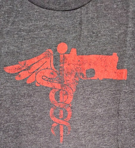 T-Shirt MUSA Original Vintage Design Trauma Medical Shooter grau XL langarm - Bild 3 von 5