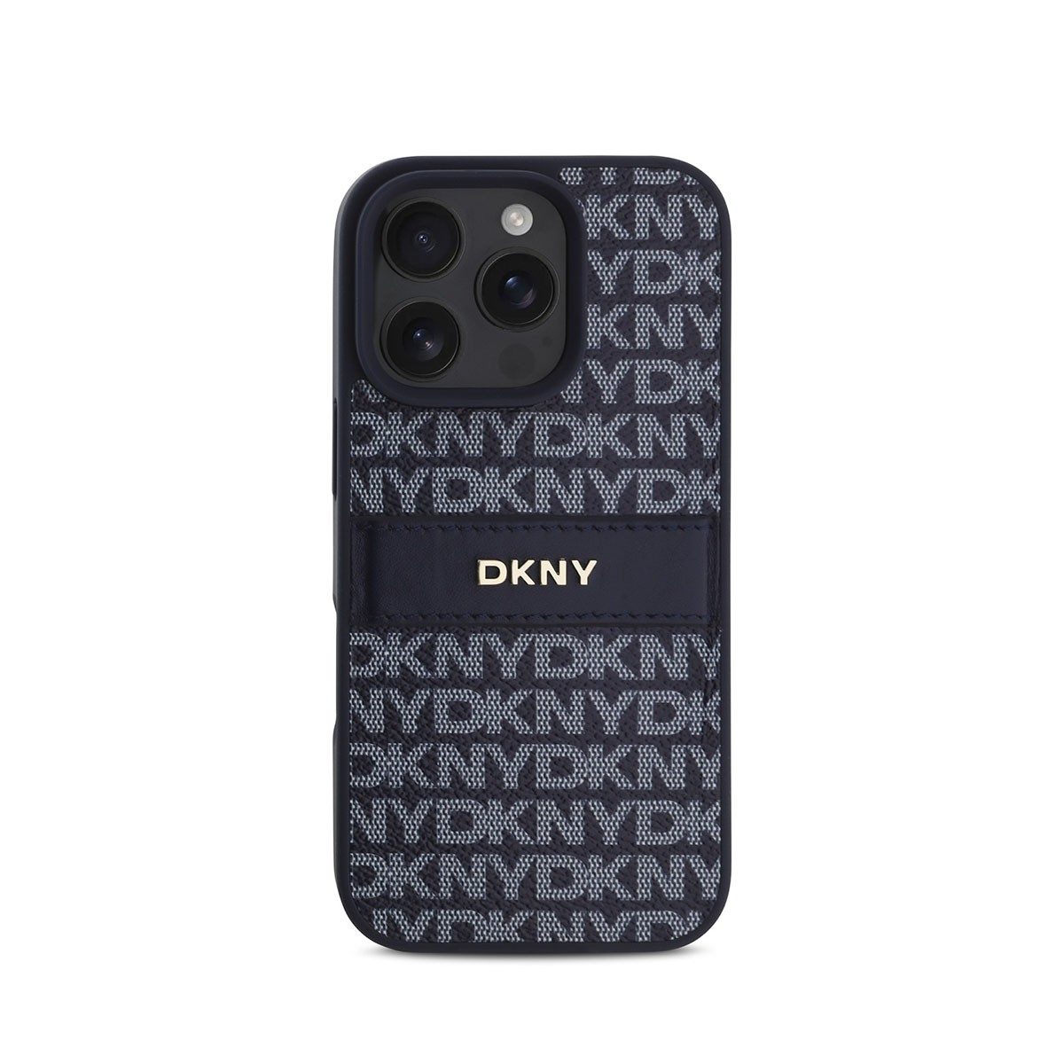 Coque iPhone 16 Pro Max Repeat Pattern motif géométrique et protection antichoc noire