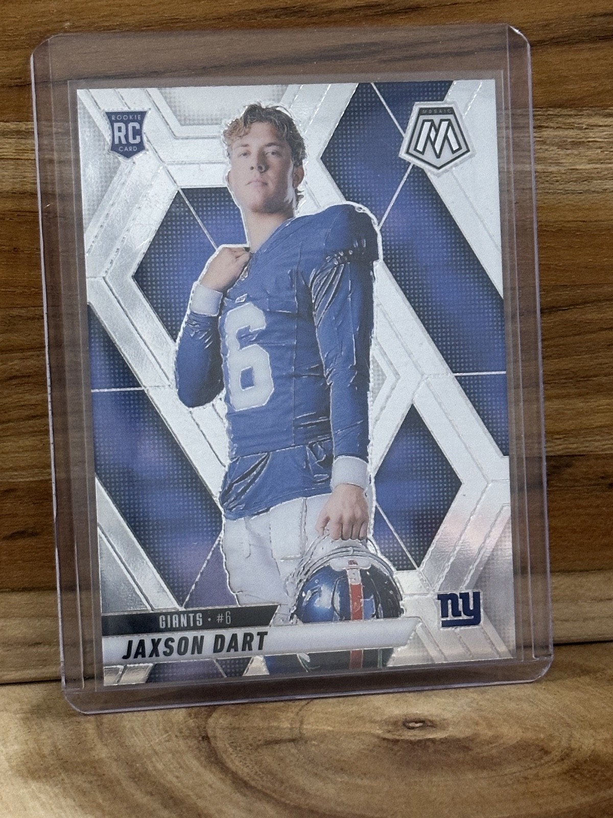 Jaxson Dart 2025 Panini Mosaic Football RC Silver Rookie Card #288 NY Giants