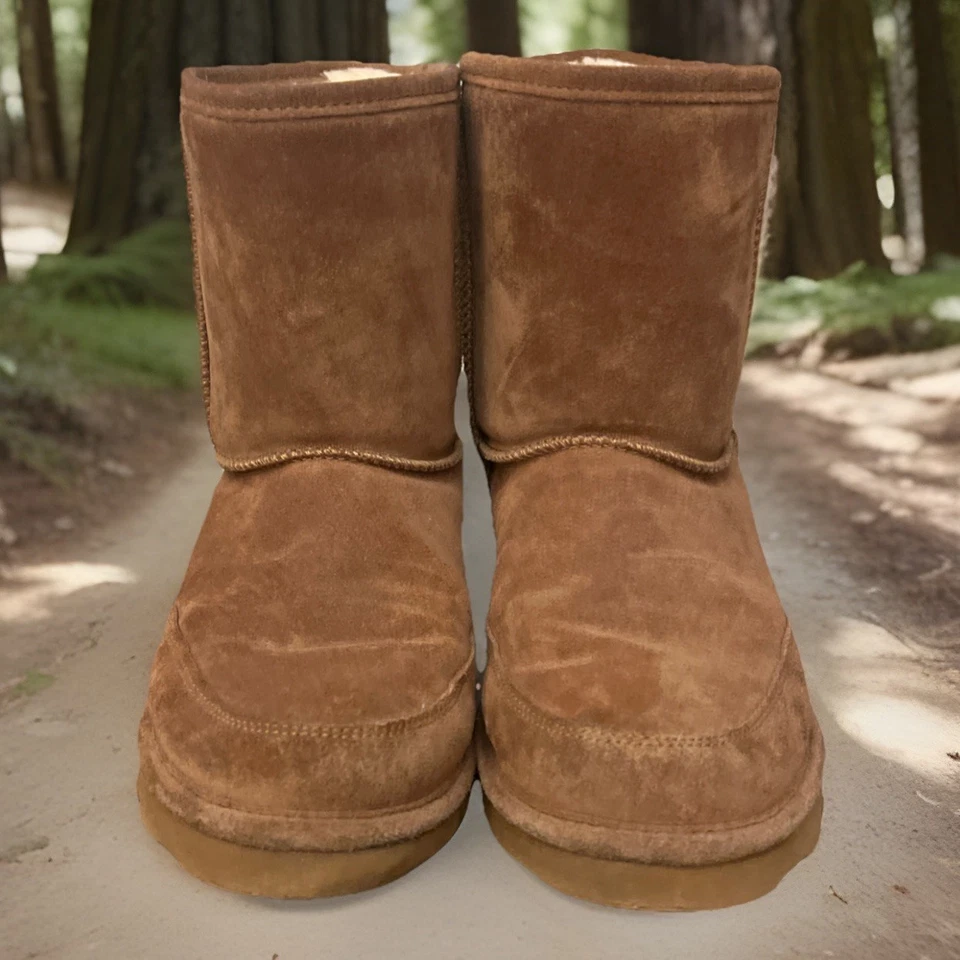 Bearpaw Brady Botas Anchas Marrón Gamuza Talla 11 Mezcla de Lana Forro Invierno Acogedoras Cómodas Foto 2 de 4