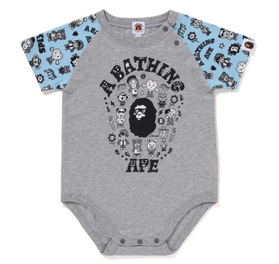 Bape Kids X Chocomoo Milo Friends Grey Bodysuit Size 80