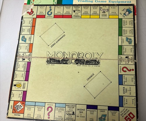Rare 1960's Monopoly Toltoys Complete Board Game 60s Vintage - Picture 4 of 8