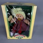 Vintage 1985 Cabbage Patch Doll NIB Pansy Alberta Coleco Green Eyes Pacifier