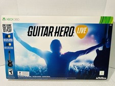 Guitar Hero Live XBOX 360 Complete Bundle Guitar Game Dongle BRAND NEW Open Box