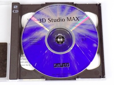 Autodesk Kinetix 3D Studio MAX Release 3.1 Software CD-ROM mit Seriennummer