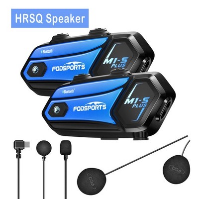 2000M M1-S Plus Bluetooth Intercom Motorrad Headset Helm Sprechanlage FM 2PCS