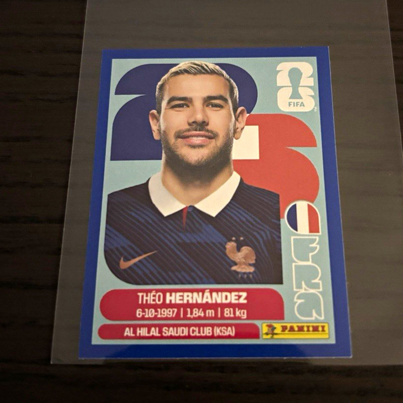 Panini FIFA World Cup 2026 Sticker FRA 3 Théo Hernández France (Blue Border)