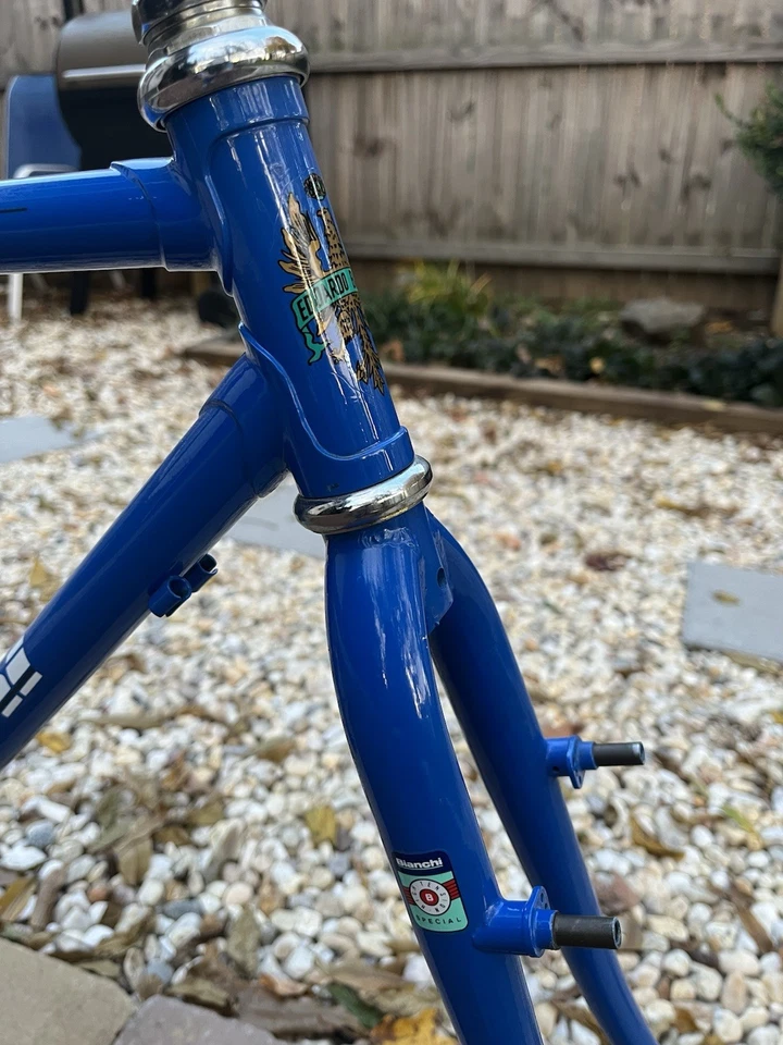 Conjunto de quadros vintage Bianchi Advantage híbrido ATB - Imagem 2 de 4