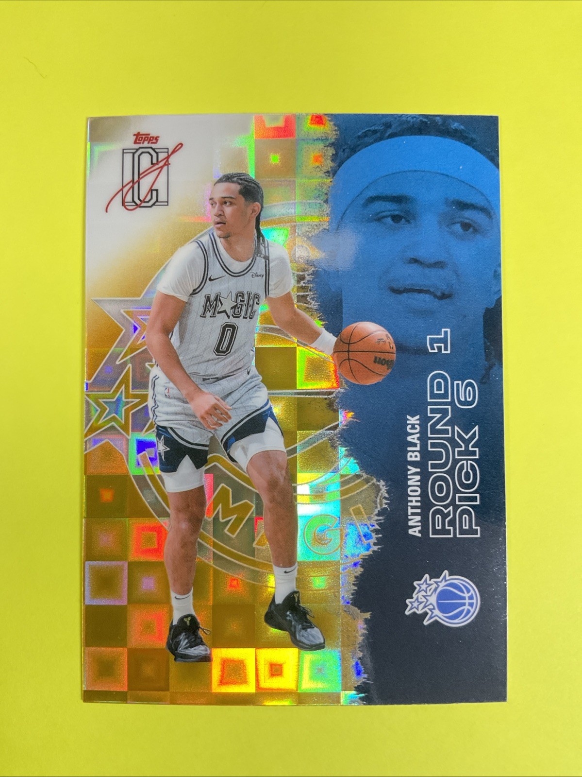 2025-26 Topps Signature Class Basketball Yellow Pandora Anthony Black #50 Magic