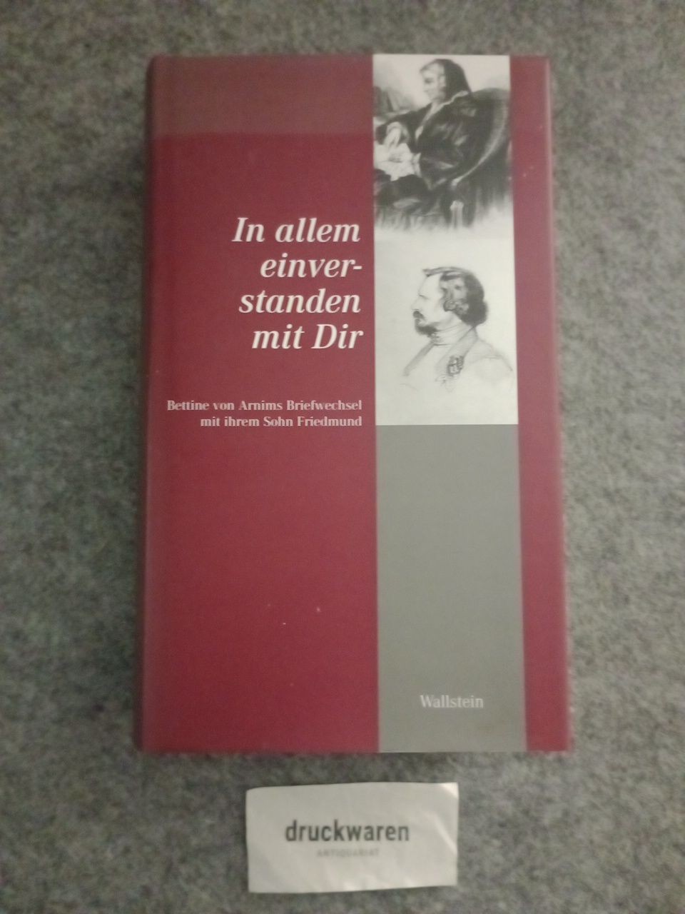 In allem einverstanden mit dir : Bettine von Arnims Briefwechsel mit ihrem Sohn - Arnim, Bettina von, Friedmund von Arnim und Wolfgang Bunzel (Her
