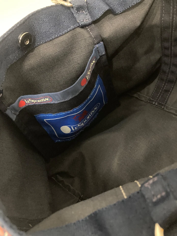 LeSportsac Sailor Tote Bag Women's Canvas Blue Used Authentic - Image 4 of 4