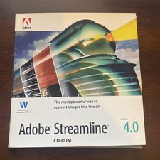 Adobe Streamline 4.0 1997 Windows 95 NT Software CD-ROM PC B2G2
