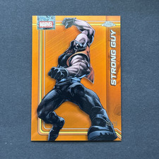 2026 Topps Chrome Marvel Strong Guy #170 Orange Refractor 10/25 SSP X-Factor