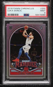 2018-19 Panini Chronicles Marquee Luka Doncic #255 PSA 9 MINT Rookie RC