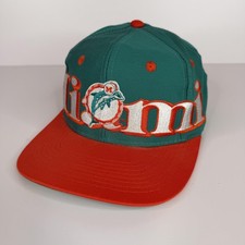 Gorra gorra vintage de los Miami Dolphins espalda a presión para hombre talla única verde logotipo de fútbol americano de la NFL 7