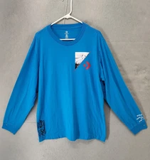 Converse Shirt Mens 2XL Long Sleeve Elevation Above Sea Level Mountain Outdoor