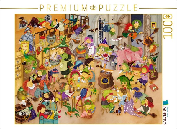Calvendo Puzzle The Witch School | 1000 Pieces, Finished Size 25.2 × 18.9 In (64-image