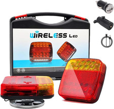 Magnetic Wireless Tail Lights for Trailer, 2025 Upgraded Wireless Trailer Lights