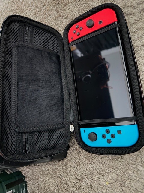 Nintendo Switch with Neon Blue and Neon Red Joy-Con (HAC-001-01)