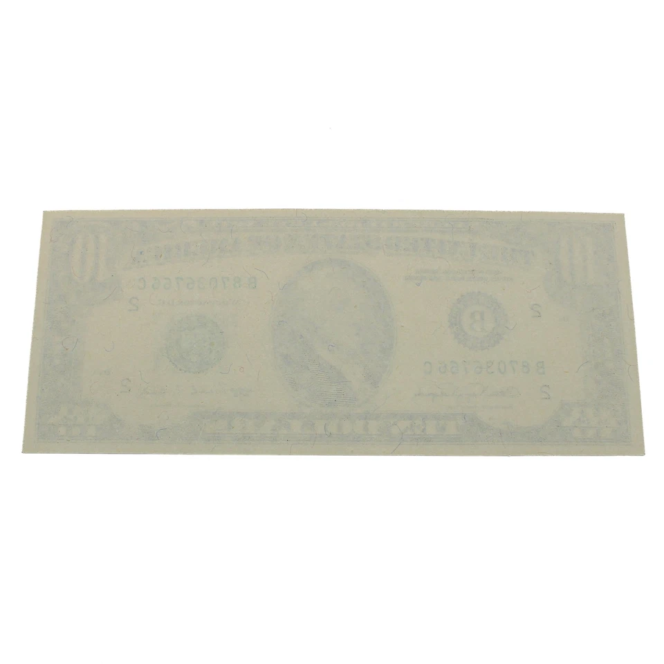 1988 $10 United States Currency Note Reverse Missing Printing Error #C753-6 - Image 4 of 4