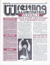Pro Wrestling Illustrated Weekly Newsletter Dec. 14, 1998 - Steve Austin, WWF