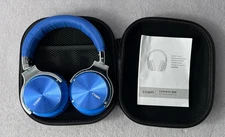 Cowin Blue E7 Pro Active Noise Cancelling Wireless Headphones With Case No Cord